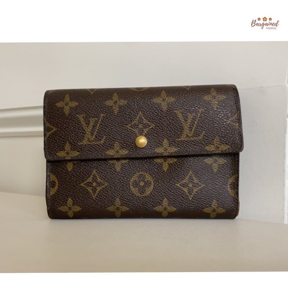 Authentic LOUIS VUITTON Brown Monogram Porte Tresor Etui Papiers Trifold Wallet - Picture 4 of 13